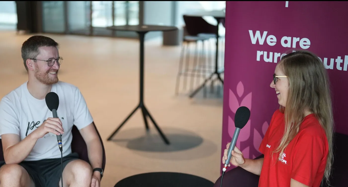 Martin Siemens beim Interview